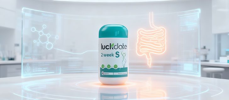 Luckdate 2WeekS Gentle Detox & Body Balance Supplement Bottle